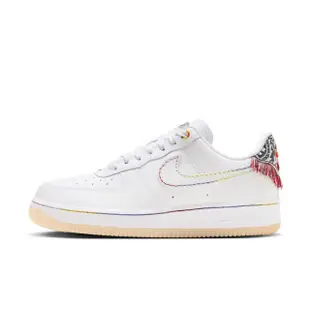 【NIKE 耐吉】AIR FORCE 1 休閒鞋 女鞋 彩虹 民族風(FN8918-111)