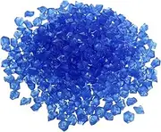 sourcing map 300pcs Glow Rocks 8-10mm Glow Pebbles Decoration in the Dark Luminous Stones Decor DIY Decorative Dark Blue for Garden, Potted Plant, Fish Tank