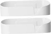 Luxshiny Bathroom Storage Rack Adhesive Shelf Wall-mounted Storage Suction Cup Shower Shelf over Toilet
