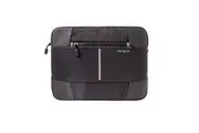 Targus 13-14'' Bex II Laptop Sleeve/Case/Notebook Bag - Weather-resistant & rip-stop fabrication - Black with black trim