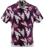 Manly Sea Eagles NRL Paradise Polo Shirt Sizes S-5XL BNWT