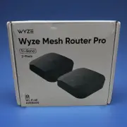 Wyze AXE5400 Tri-Band Wi-Fi 6E Mesh Router Pro 4000 SQ FT 2 PACK