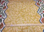 Lee Jofa fabric BOSPHORUS" YELLOW/BLUE BORDER ERIC COHLER LINEN PRINT msrp$245/y