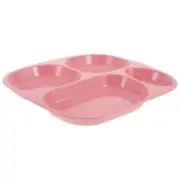 Separated Food Tray Plate Pink Portion Control Serving Child