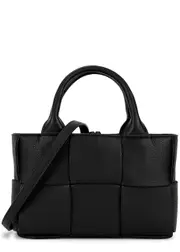 Bottega Veneta Candy Arco Small Leather top Handle bag - Black One Size