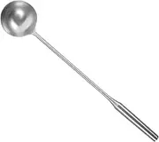 Long Handle Soup Spoon Stainless Steel Canteen Scoop Practical Cooking Tool for Soup Rice and Water Rustproof and Wear Resistant for Home and Kitchen Use