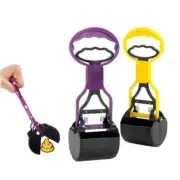 Pet Dog Long Handle Waste Pickup Pooper Scooper Walking Scoop Grabber Picker