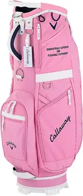 Callaway Golf Men's Caddy Bag CRT ADVANCE 2.0 24 JM 9.5 x 47 inch 2.6kg Pink