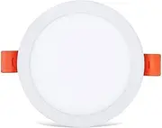 Recessed Ceiling Light,1Round Flat Panel Downlights 6.8inch Recessed Ceiling Light 50-160mm Adjustable Spotlights,LED Lighting Driver Included for Living Room Bedroom Kitchen