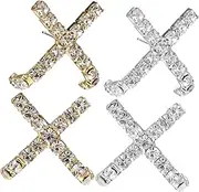 [LIFKOME] Tiny Earrings Set Lightweight Ear Studs Shiny Cubic Zirconia for Holiday Party