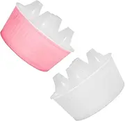 BUTIFULSIC 2Pcs Hydroponic Tulip Pots Decorative for Seedballs Succulents and Indoor Plants with Water Level Markings for Optimal Growth Conditions