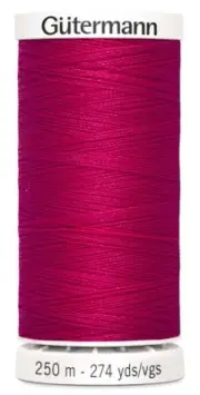 Gutermann 250P-345 Sew-All Thread 274yd-Raspberry