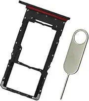 Waterproof Sim Card Tray SD Card Holder Replacement for Samsung Galaxy A14 (5G) SM-A146U A146U1 S146VL with Water Proof Rubber Seal USA Version - Black