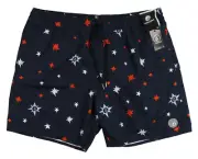 VOLCOM 4th of July 17" Board Shorts sz XL X-Large Navy Blue USA Swim Trunks