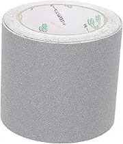 PartyKindom 1 Roll Wear Resistant Non Slip Adhesive Skid Tape for Stairs Bathtub Abrasive Strip for Bathroom Kitchen Living Grey Color
