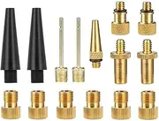 Bike Pump Tire Valve Adapter Assortment Set Tyre Soccer Ball Football Inflator Nozzles Cycling Inflating Equipment Accessory