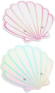 2pcs Shell Shaped Eyelash Extension Holder Acrylic Lash Pallet Lash Glue Holder for Organized Applicati