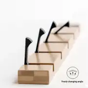 Foldable Bamboo Wall-Mounting Clothes Hooks Clothes Shelf Towel Coat Hook Door