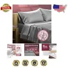 800 Thread Count Egyptian Cotton California King Bed Sheets Set - Dark Grey
