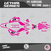 Graphics Kit for KAWASAKI KLX230R 2020 2021 2022 2023 Lethal - MAGENTA