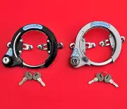 Bike bicycle cycle frame lock with 2 keys cadenas vélo cadre easy and convenient