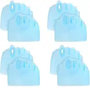 Ayataok Hyggear Silicone Toe Separators for Men and Women, 4 Pairs, Breathable and Soft (Blue*4)