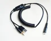 iPHONE 15, 15 Pro BMW MINI COOPER AUX IN ADAPTER USB CABLE 61122354478