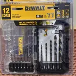 🌀含稅🌀全新得偉DEWALT 12件 六角柄 金屬/鐵工鑽頭組 鑽尾