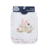 Big Softies 3 Pack Popover Bibs, Bunny