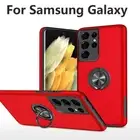 Case Cover Stand Ring Magnetic For Samsung Galaxy S23 Ultra S22 Note 20 Ultra