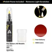 Touch Up Paint For Subaru All Models 685 Spill Red With Polish Paste