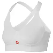 Castelli Womens Rosso Corsa Support Sports Cycling Bra - White 4513077