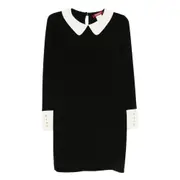 [Max Mara Studio] Max Mara Studio Peter Pan-collar Mini Dress 42 IT BLACK