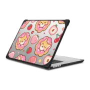 MacBook Air 15-inch (M2 - M4) Bounce Case Shiba Inu Strawberry Donut with Peach & Cherry