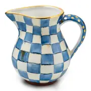 MacKENZIE CHILDS ROYAL CHECK CERAMIC PORTLY PITCHER BNWT