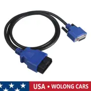 1x J1962 OBD2 Cable 16 Pin Adapter Fit for Ford/GM/Dodge Volvo Mack Isuzu Hino