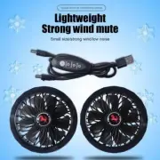 Men Outdoor Summer Coat Mini Quiet Electric Fan Cooling Air Conditioner Fan Jack
