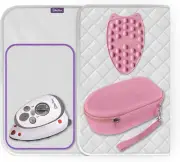 Mini Iron, Rest & Ironing Mat - Lightweight Mini Steam Iron with Hard Shell Trav