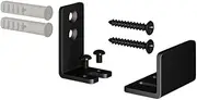 Sliding Barn Door Floor Guide - U Shape Adjustable Bottom Guide for Smooth Sliding, Flush/Flat Wall Mount Design, Compatible with Barn Doors & Cabinets