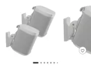 SONOS SANUS WSWM22 Adjustable Wireless Speaker Wall Mounts - White