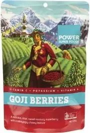 Power Super Foods Goji Berries Certified Organic 125g
