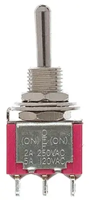 Miniatronics - Miniature Toggle Switches -- SPDT 5Amp 120V Momentary pkg(5)