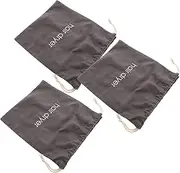 Healeved 3pcs Canvas Hair Dryer Bag Hair Dryer Holder Bag Drawstring Hair Tool Pouch Makeup Brush Holder Travel Storage Bag Hair Dryer Travel Case Drawstring Storage Bag Cloth