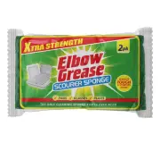 Elbow Grease Xtra Strength Scourer Sponge 2-Pack Removes Tough & Stubborn Stains