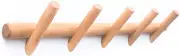 Modern Wall Mounted Coat and Hat Rack – 5 Hooks, Beautiful Wood Entryway Hanger