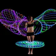 LED Light-Up Exercise Fitness Hoop Dance Lose Weight Colour Changing DetachablUL