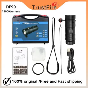 Trustfire DF90 潛水手電筒 15000 流明,適用於戶外