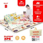 SPEEDS SNI PLAYMATE 嬰兒地毯折疊遊戲墊嬰兒泡沫 XPE 8-12MM 180X200CM 折疊泡沫遊