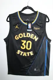 Stephen Curry - Warriors - basketball jersey - patch embroidered - Size LARGE ✅