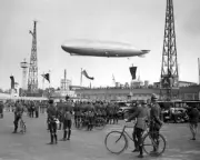 Graf Zeppelin Over Berlin, Germany 1931 Photo